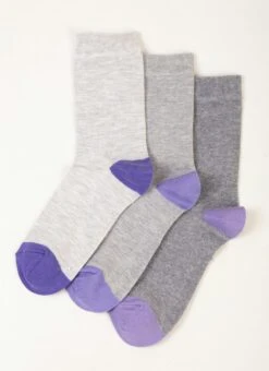 3 Pack Grey Socks