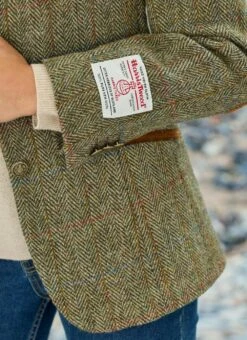 Uist Green Overcheck HARRIS TWEED® Ladies' Jacket -Casual Outfits Store 56381pvl 8a299db32282bf4