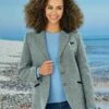 Iona Light Blue Overcheck HARRIS TWEED® Ladies' Jacket -Casual Outfits Store 56383pvl 2ea5ef18c4830ba