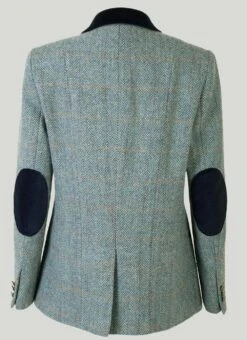 Iona Light Blue Overcheck HARRIS TWEED® Ladies' Jacket -Casual Outfits Store 56385pvl 0b43eb7e3c9c7ed
