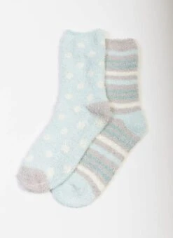 2 Pack Turquoise Snowsoft Socks