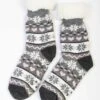 Grey Fairisle Slipper Socks -Casual Outfits Store 56707pvl 8387460f88212e4