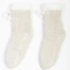 Natural Cable Chenille Slipper Socks -Casual Outfits Store 56729pvl 43d9e30256e3fb3