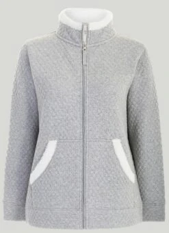 Grey Bonded Jersey Jacket