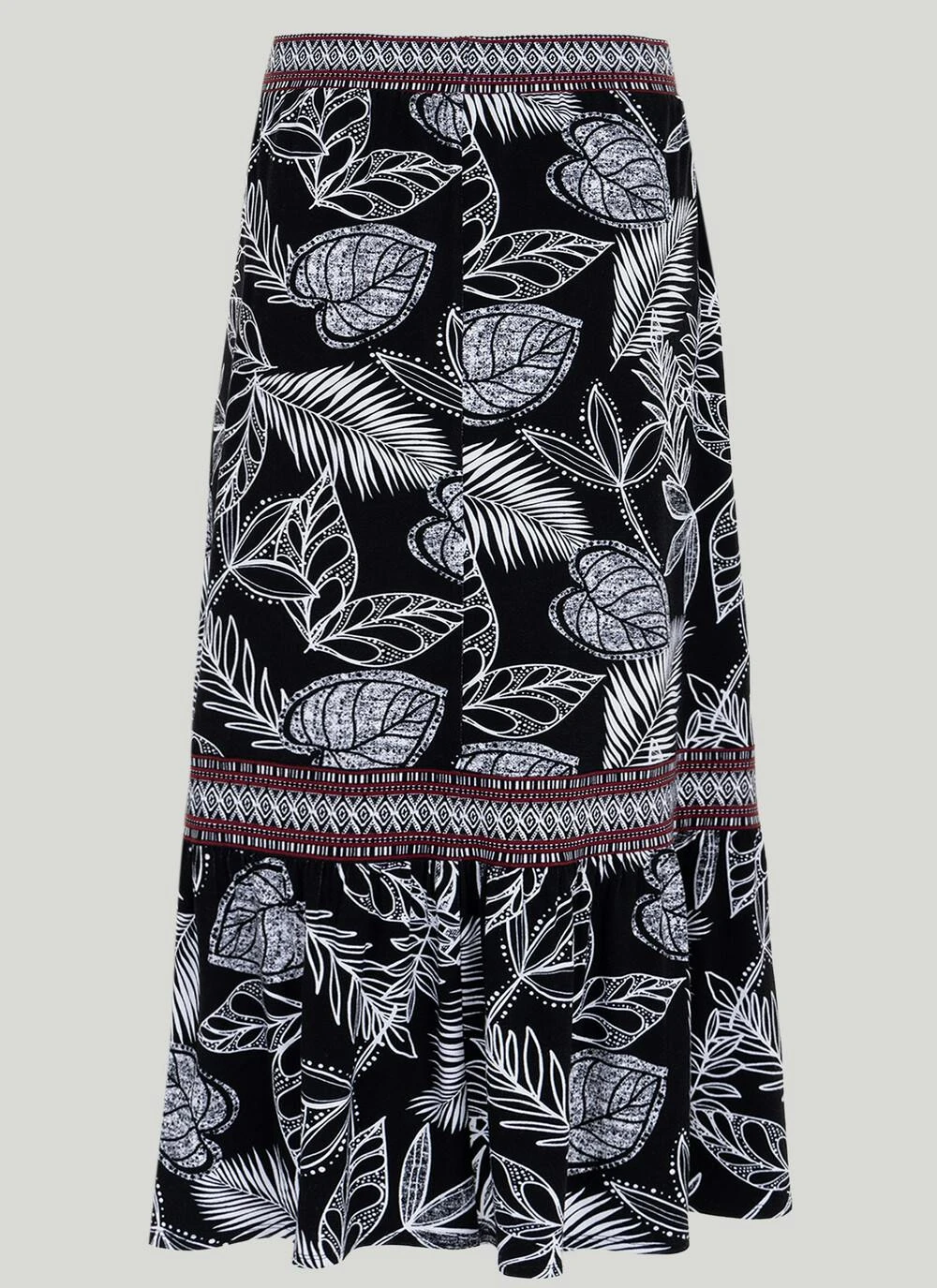 Jersey Tiered Midi Skirt 4 Jersey Tiered Midi Skirt - Image 2