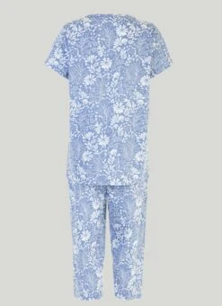Pure Cotton Cropped Pyjama Set -Casual Outfits Store 58825pvl 7162d58ce805b32