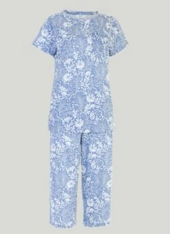 Pure Cotton Cropped Pyjama Set -Casual Outfits Store 58826pvl 0ce4f599fce5c5c