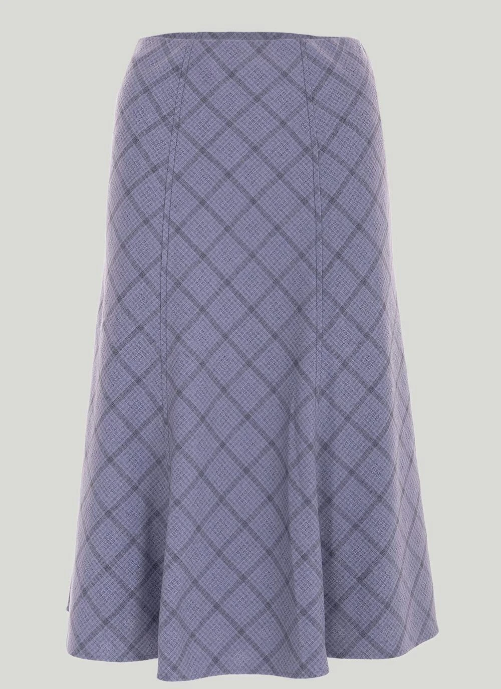 Printed Check Lined Skirt 27" 4 Printed Check Lined Skirt 27" - Image 2