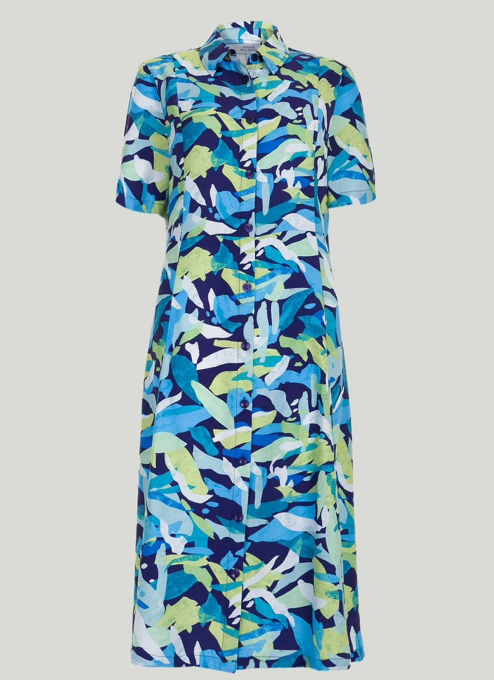 Printed Button Through Dress 4 Printed Button Through Dress - Image 2