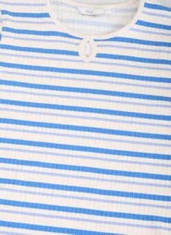 Cotton Rich Ribbed Stripe T-Shirt -Casual Outfits Store 59856pvl e8854e76813eae8