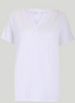 Textured Notch Neck Top