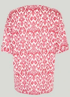 Linen Blend Print T-Shirt -Casual Outfits Store 60402pvl bb6916cb85fd07f