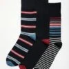 3 Pack Stripe Bamboo Blend Socks -Casual Outfits Store 60450pvl cbd56c143183f0e