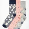 3 Pack Butterfly / Spot Bamboo Blend Socks -Casual Outfits Store 60462pvl ac7824215850a60