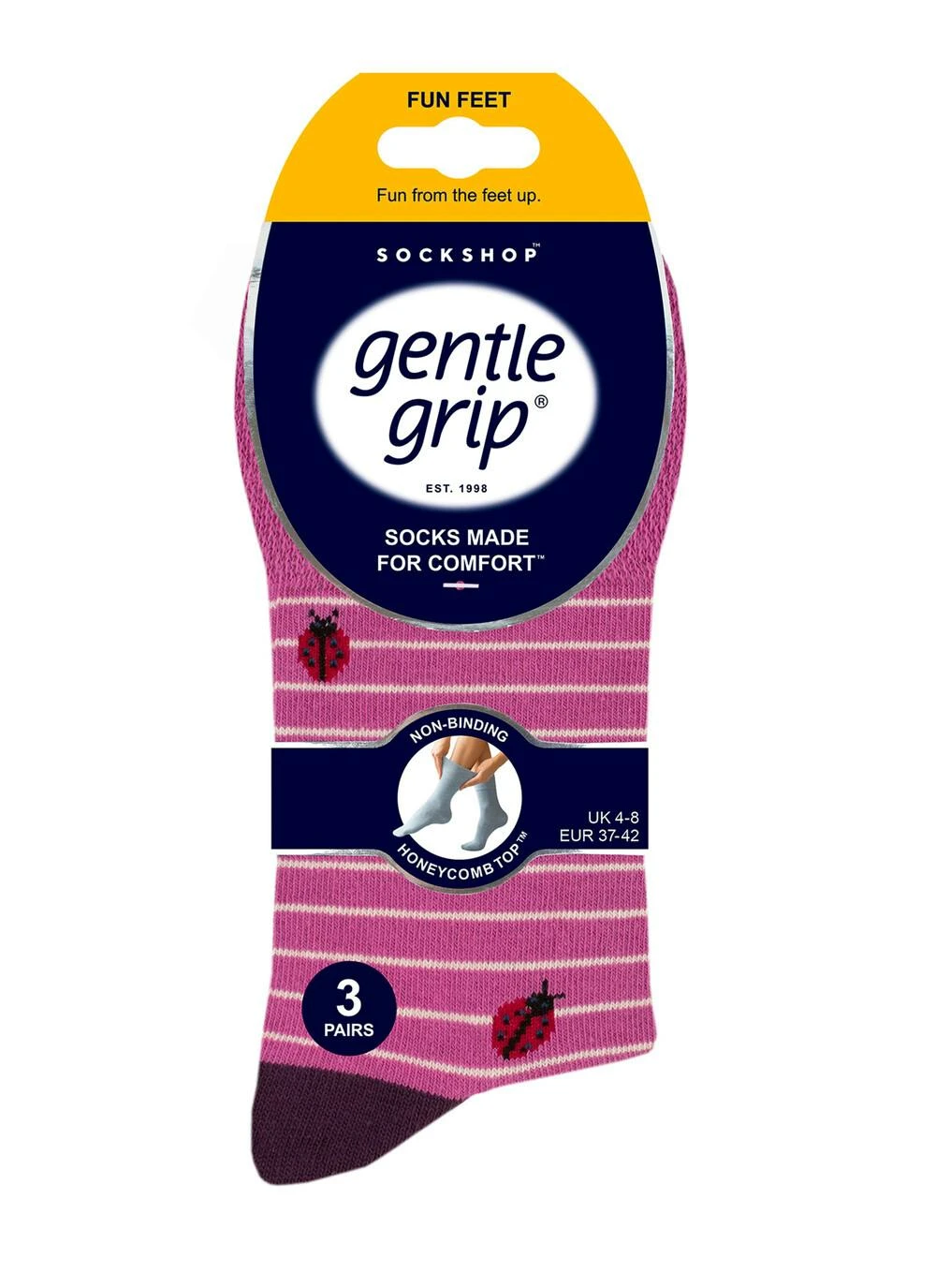 3 Pack Beautiful Bugs Socks 4 3 Pack Beautiful Bugs Socks - Image 2