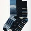3 Pack Stripe / Spot Bamboo Blend Socks -Casual Outfits Store 60474pvl 2762501d9b06eb8