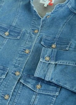 Cotton Rich Stretch Denim Jacket -Casual Outfits Store 60882pvl 914a87f541c0c33