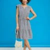 Pure Cotton Tiered Check Dress 2 Pure Cotton Tiered Check Dress -Casual Outfits Store 60890pvl ae0ac6afd5cff87