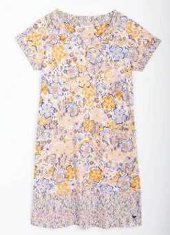 Pure Cotton Jersey Floral Print Dress -Casual Outfits Store 60945pvl 3e13c32ecea20e6