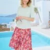 Printed A Line Midi Skirt -Casual Outfits Store 61245pvl 11ba075c461437c
