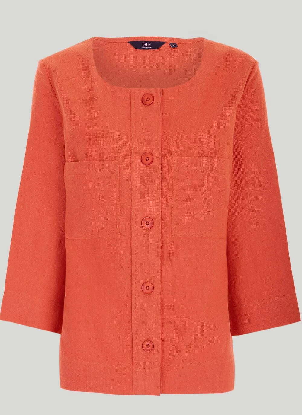 Textured Round Neck Jacket 4 Textured Round Neck Jacket - Image 2