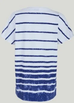 Striped Border Print T-Shirt -Casual Outfits Store 61515pvl b6aae4a108d924c