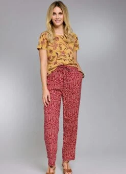 Tapered Print Trouser