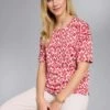 Linen Blend Print T-Shirt -Casual Outfits Store 61570pvl 07bbce6e99cb527
