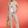 Pull On Crinkle Texture Trouser -Casual Outfits Store 61573pvl 443b1065ffa4153