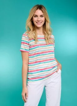 Striped Crew Neck T-Shirt