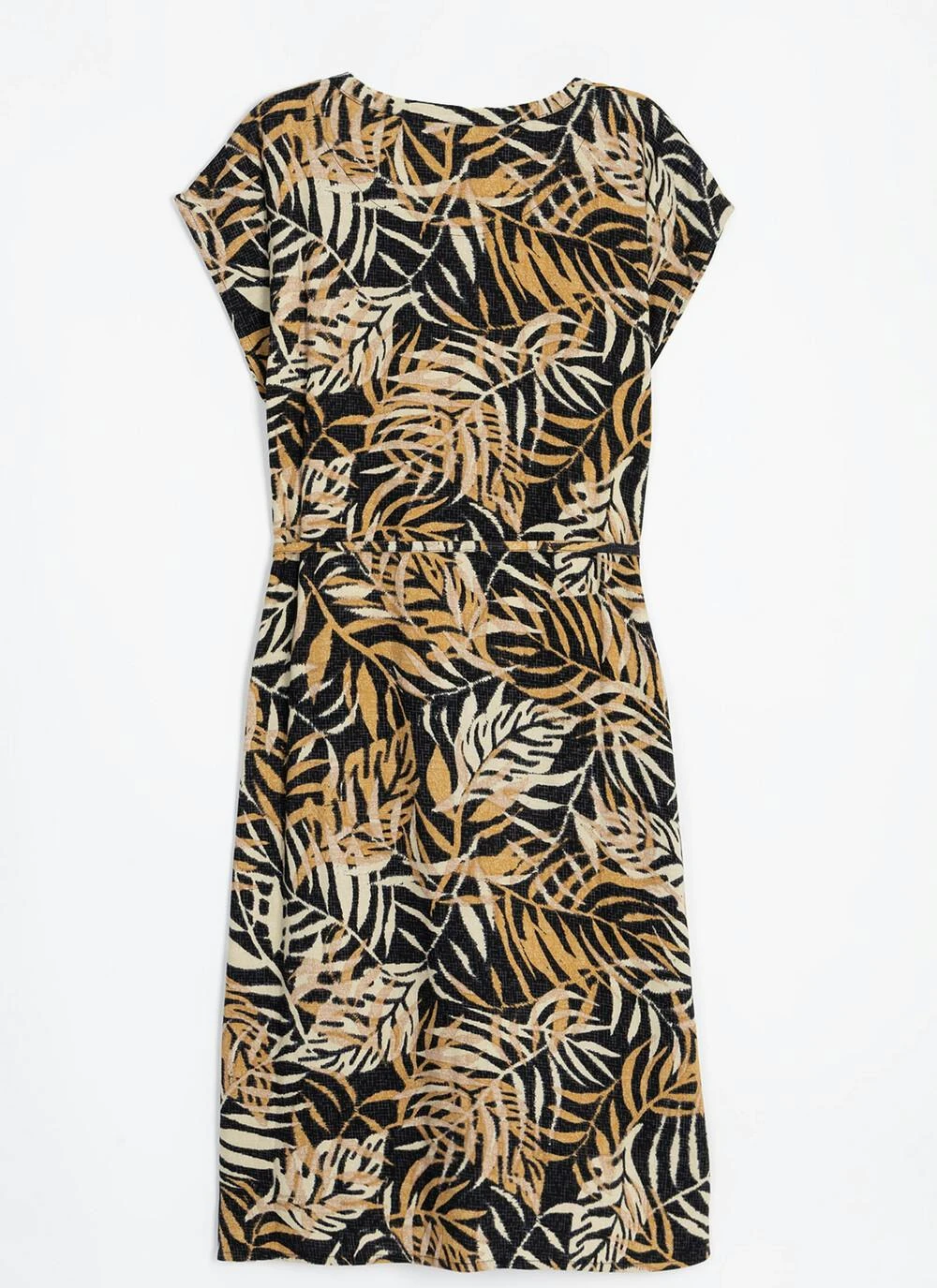 Linen Blend Tie Detail Dress 6 Linen Blend Tie Detail Dress - Image 4