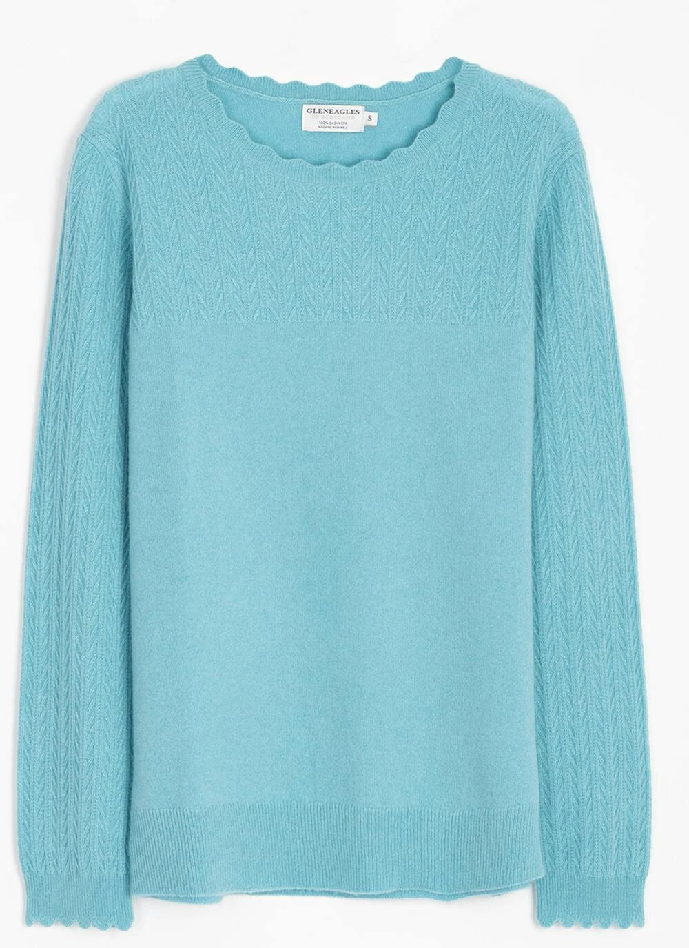 Cashmere Textured Yoke Jumper 3 Cashmere Textured Yoke Jumper