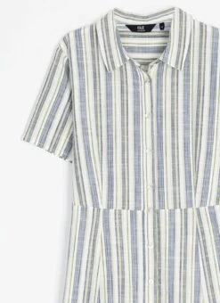 Pure Cotton Stripe Shirt Dress 8 Pure Cotton Stripe Shirt Dress -Casual Outfits Store 62058pvl 09966fbd99f7e87