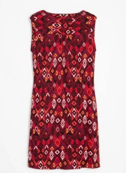 Ikat Print Shift Dress -Casual Outfits Store 62098pvl 76f1e289bc31c68