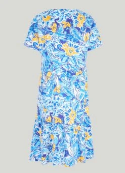 Linen Blend Tiered Shift Dress -Casual Outfits Store 62116pvl e4fb803f62e4d18