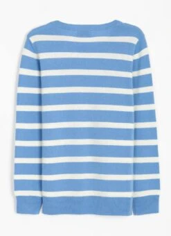 Cashmere Textured Stripe Jumper -Casual Outfits Store 62256pvl e808abee99986eb