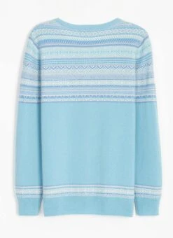 Cashmere Fairisle Yoke Cardigan -Casual Outfits Store 62261pvl dd72c40f265e68d