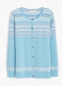 Cashmere Fairisle Yoke Cardigan -Casual Outfits Store 62264pvl 2525d1fe1355f2f