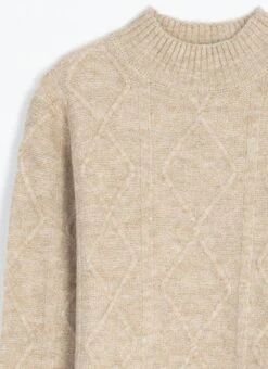 Diamond Stitch Turtle Neck Jumper -Casual Outfits Store 62349pvl 19f50c321d9ad20