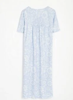 Pure Cotton Lace Trim Printed Nightdress -Casual Outfits Store 62466pvl bd37ae7254899f9