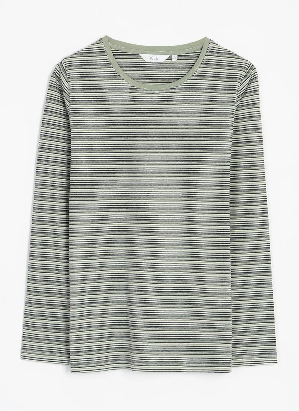 Pure Cotton Striped Crew Neck Top 3 Pure Cotton Striped Crew Neck Top