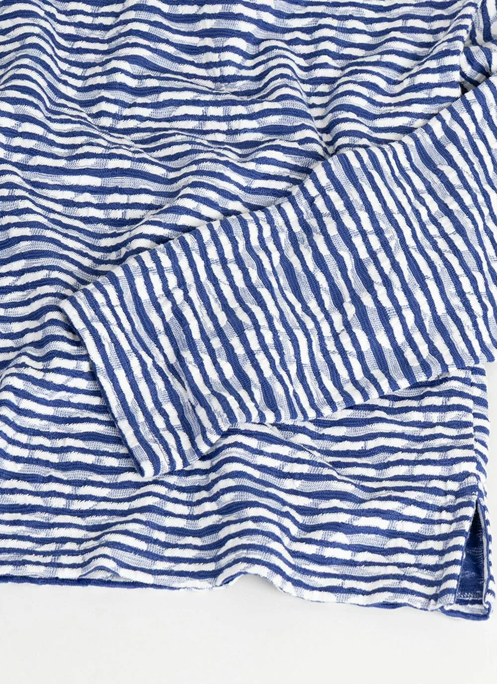 Cotton Blend Striped Textured Top 7 Cotton Blend Striped Textured Top - Image 5