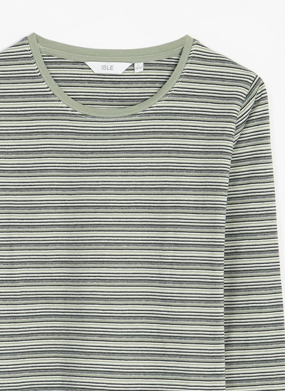 Pure Cotton Striped Crew Neck Top 4 Pure Cotton Striped Crew Neck Top - Image 2