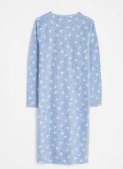 Cosy Fleece Printed Nightdress 9 Cosy Fleece Printed Nightdress -Casual Outfits Store 62874pvl e6a72ead873e28b