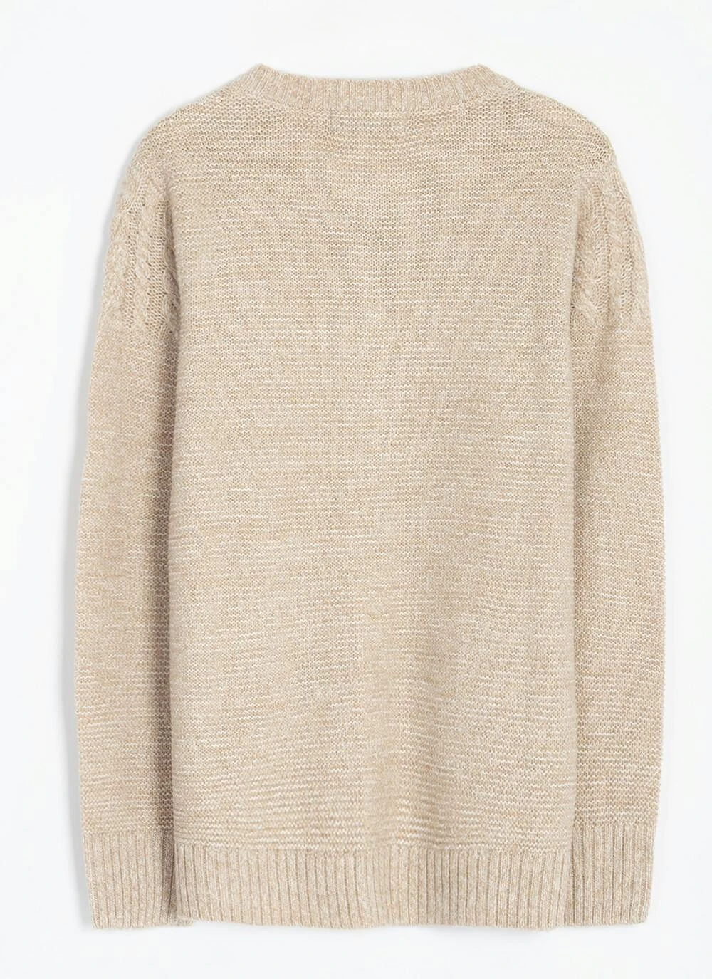 Textured Knit Crew Neck Cardigan 8 Textured Knit Crew Neck Cardigan - Image 6