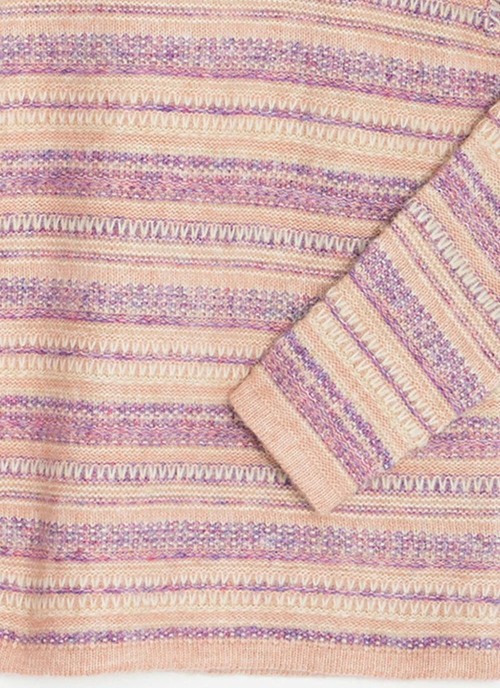 Textured Striped Crew Neck Jumper 5 Textured Striped Crew Neck Jumper - Image 3