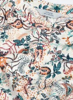 Crepe Paisely Print Blouse -Casual Outfits Store 63092pvl 23fdfaa5aafc6a5