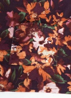 Soft Touch Border Print Snood Tunic -Casual Outfits Store 63270pvl 5d40ea3c8a35d5e