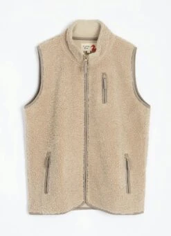 Borg Funnel Neck Gilet -Casual Outfits Store 63290pvl ffd1d7783ee9205