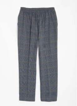 Comfort Fit Woven Check Trousers 9 Comfort Fit Woven Check Trousers -Casual Outfits Store 63408pvl 91d97239ee7455b
